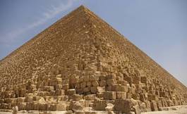 Plakat egipt piramida cheops budynek kair