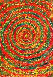 Naklejka sztuka inspiracja spirala