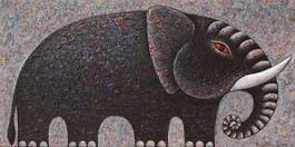 Naklejka słoń azja zwierzę obraz