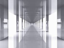 Plakat kolumna nowoczesny wejście 3d