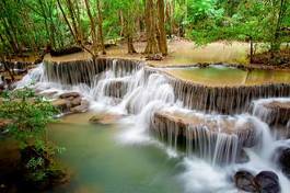 Naklejka las dżungla azja wodospad natura
