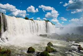 Obraz na płótnie wodospad brazylia kaskada argentyńską spray