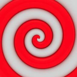 Plakat spirala 3d wzór abstrakcja