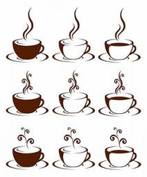 Plakat deser sztuka napój kawiarnia