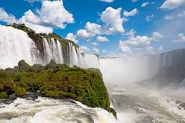 Plakat wodospad brazylia kaskada spray argentyńską