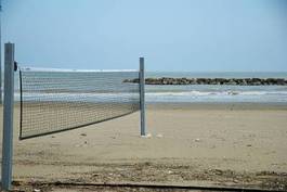 Plakat zabawa sport panorama morze plaża