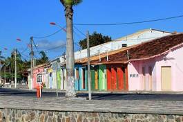 Naklejka miejski brazylia ulica ameryka południowa bahia