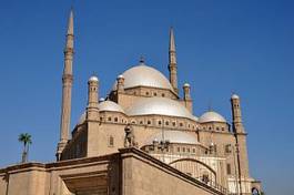 Plakat egipt meczet kopuła minaret