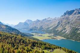 Naklejka góra szwajcaria wzgórze woda