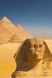 Plakat piramida antyczny stary egipt