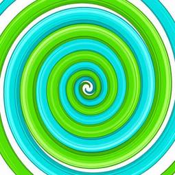 Plakat tunel ruch spirala