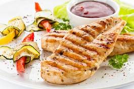 Plakat pierś kurczak turcja jedzenie