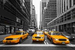 Naklejka Żółte taksówki w nowym jorku