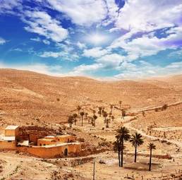 Naklejka egipt natura lato krajobraz droga