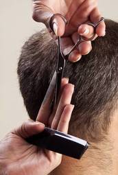 Obraz na płótnie moda salon ludzie fryzjerstwo nożyczki