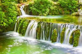 Plakat woda drzewa grecja trawa natura