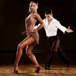 Plakat piękny taniec moda ćwiczenie sport