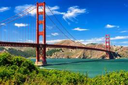 Fotoroleta Żywy krajobraz z mostem golden gate
