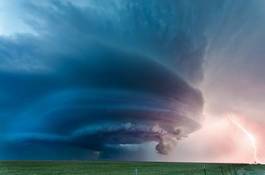 Obraz na płótnie natura sztorm kansas błyskawica