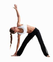 Plakat joga aerobik ćwiczenie siłownia fitness
