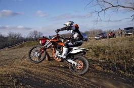 Fototapeta motocykl jazda konna motocross motorsport wzgórze