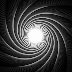 Obraz na płótnie perspektywa tunel 3d spirala znak