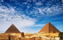 Plakat pustynia niebo egipt