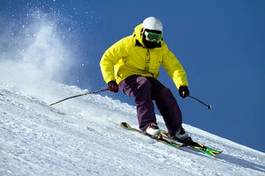 Naklejka wyścig narciarz narty sport lekkoatletka