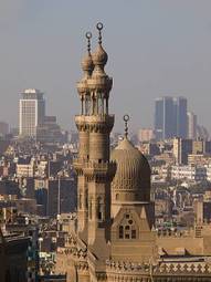 Plakat widok architektura egipt