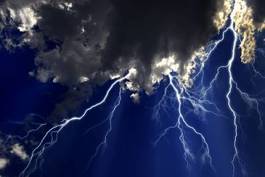 Obraz na płótnie sztorm natura niebo noc