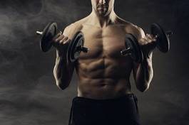 Plakat Ćwiczenie bicepsów