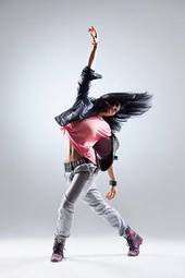 Naklejka ćwiczenie kobieta taniec nowoczesny