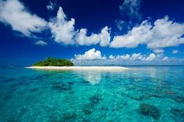 Plakat tropikalna wyspa- wakacje w raju