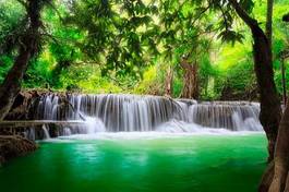 Naklejka tajlandia wodospad w kanjanaburi