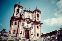 Naklejka świat katedra brazylia antyczny