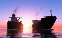 Fotoroleta olej statek morze transport