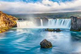 Obraz na płótnie lato woda zmierzch islandzki niebo