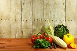 Plakat jedzenie świeży zdrowy warzywo