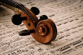 Plakat kompozycja muzyka skrzypce klasyk klasycznego