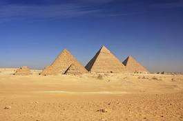 Plakat afryka stary piramida sztorm