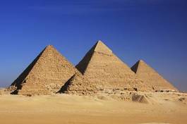 Plakat afryka sztorm piramida koń egipt