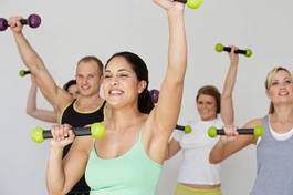 Naklejka fitness ciało siłownia kobieta ćwiczenie