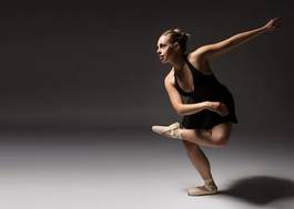 Plakat ruch tancerz balet dziewczynka baletnica
