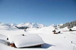 Plakat śnieg snowboard szwajcaria alpy