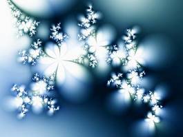 Plakat śnieg abstrakcja fraktal kwiat światło