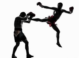 Plakat sport bokser mężczyzna