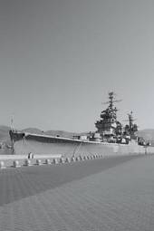 Plakat statek armia marynarki wojennej okręt wojenny łódź