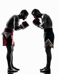 Plakat sztuki walki boks kick-boxing sport