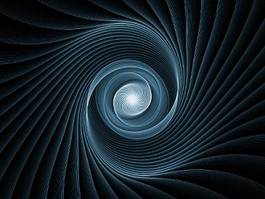Naklejka wzór fraktal spirala ruch ornament