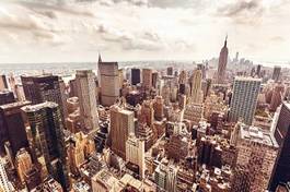 Plakat ameryka szczyt panorama architektura